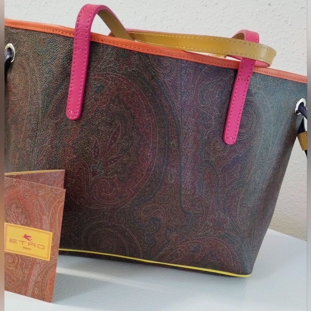 Etro Milano Tote Bag NWOT - Picture 2 of 12